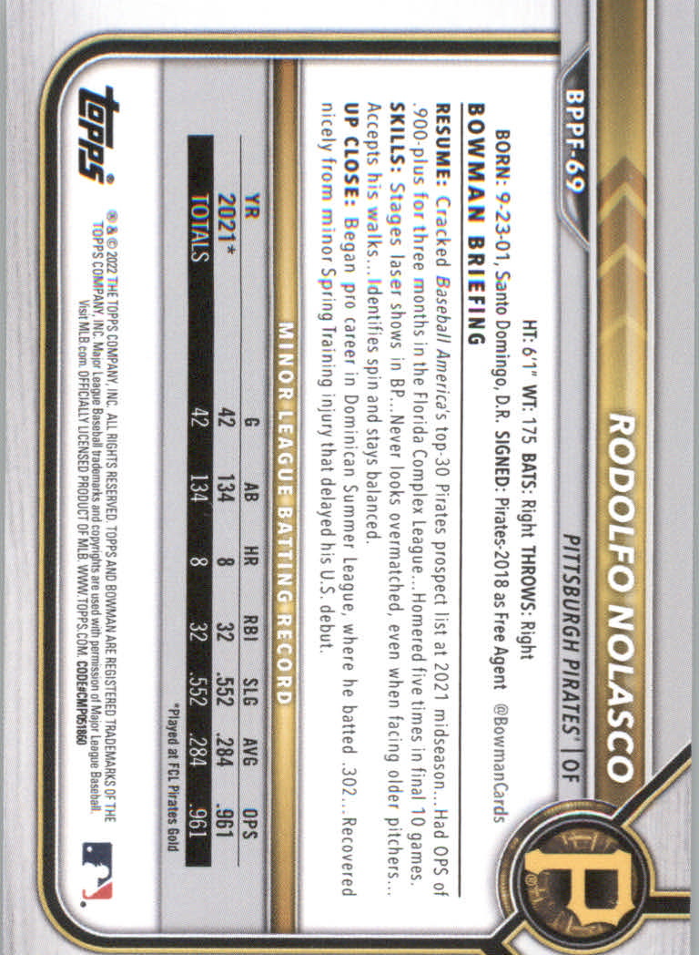 2022 Bowman 1st Edition Baseball "Main Set" Base Cards #BPPF1 to #BBF150 - Picture 95 of 213