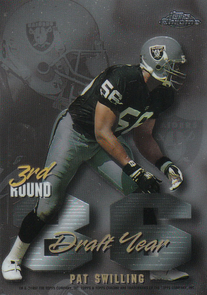 Tarjetas insertadas 1997 Topps cromadas de fútbol americano "Draft Year and Underclassmen" - Imagen 2 de 5
