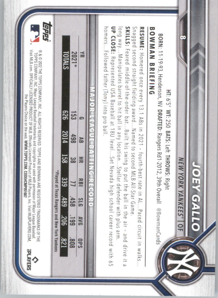 2022 Bowman Baseball "Main Set" Cards #1 to #100 Rookies and Veterans - Picture 17 of 199