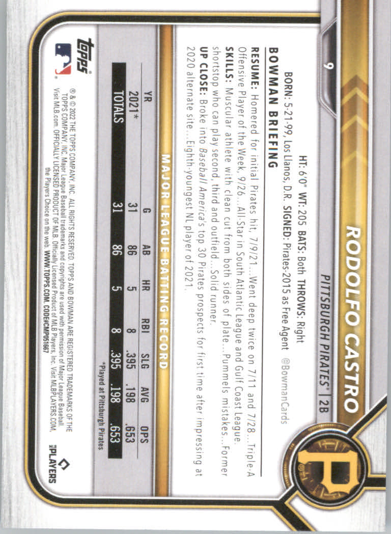 2022 Bowman Baseball "Main Set" Cards #1 to #100 Rookies and Veterans - Picture 19 of 199