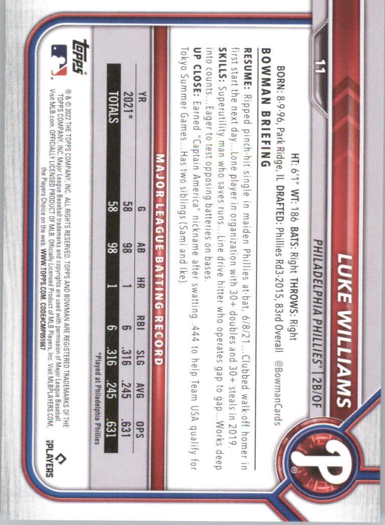 2022 Bowman Baseball "Main Set" Cards #1 to #100 Rookies and Veterans - Picture 23 of 199