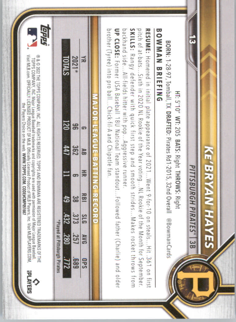 2022 Bowman Baseball "Main Set" Cards #1 to #100 Rookies and Veterans - Picture 27 of 199