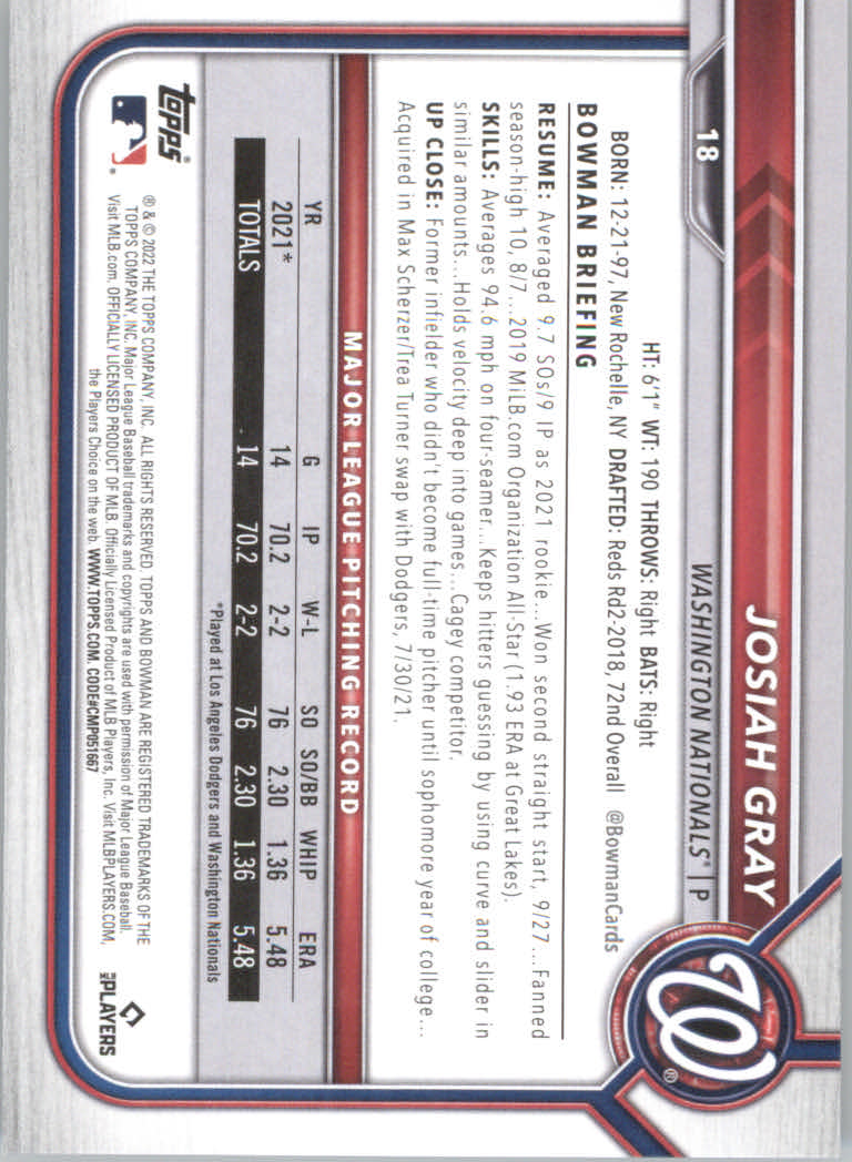 2022 Bowman Baseball "Main Set" Cards #1 to #100 Rookies and Veterans - Picture 37 of 199