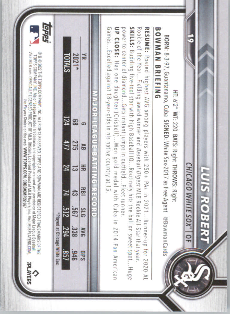 2022 Bowman Baseball "Main Set" Cards #1 to #100 Rookies and Veterans - Picture 39 of 199