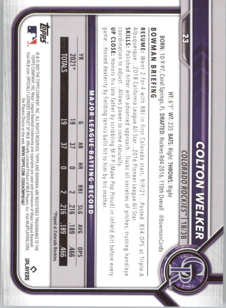 2022 Bowman Baseball "Main Set" Cards #1 to #100 Rookies and Veterans - Picture 47 of 199