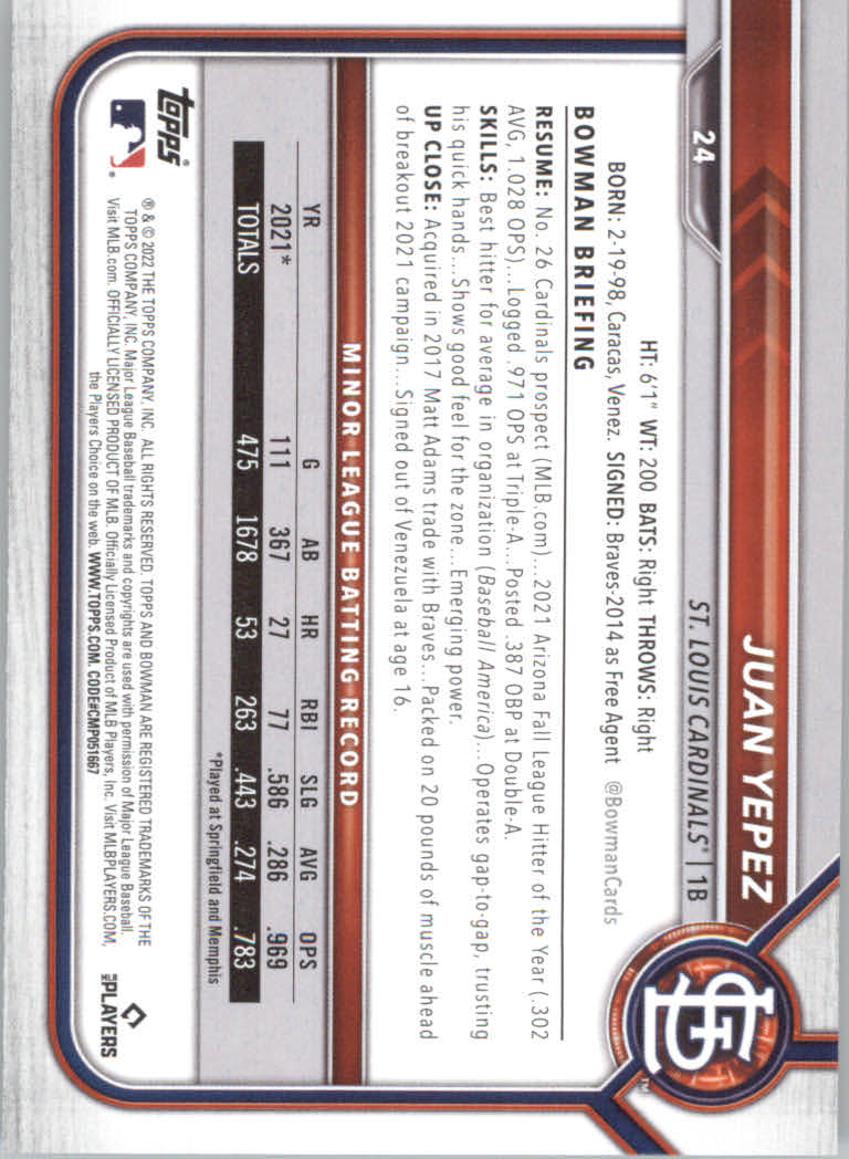 2022 Bowman Baseball "Main Set" Cards #1 to #100 Rookies and Veterans - Picture 49 of 199