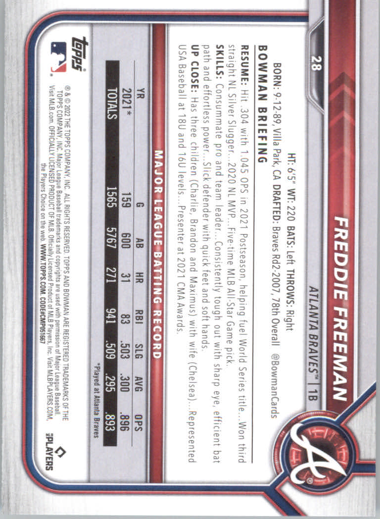 2022 Bowman Baseball "Main Set" Cards #1 to #100 Rookies and Veterans - Picture 57 of 199