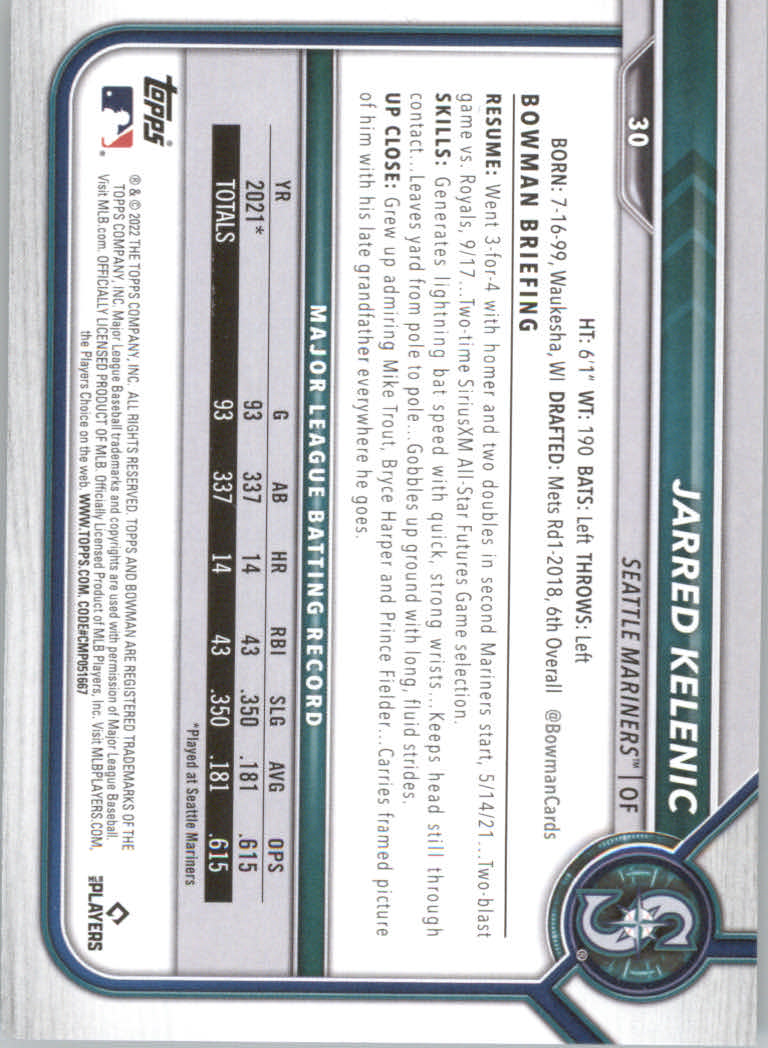 2022 Bowman Baseball "Main Set" Cards #1 to #100 Rookies and Veterans - Picture 61 of 199