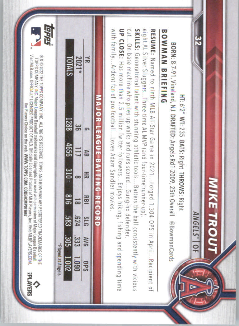 2022 Bowman Baseball "Main Set" Cards #1 to #100 Rookies and Veterans - Picture 65 of 199