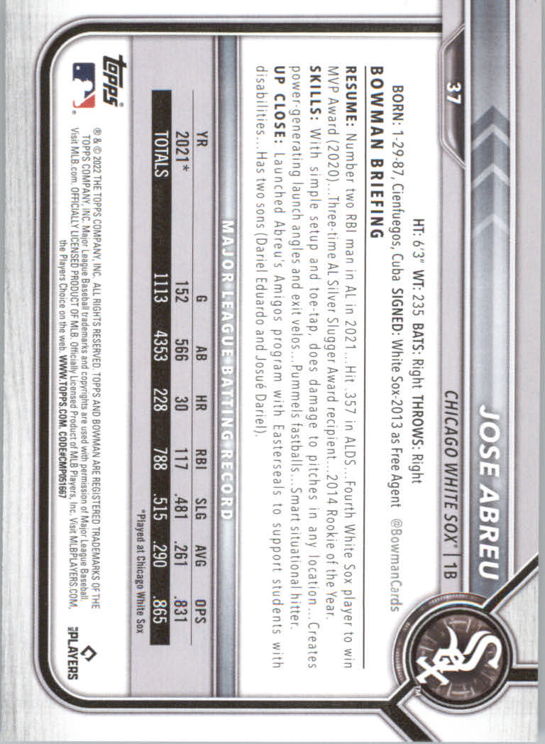 2022 Bowman Baseball "Main Set" Cards #1 to #100 Rookies and Veterans - Picture 75 of 199