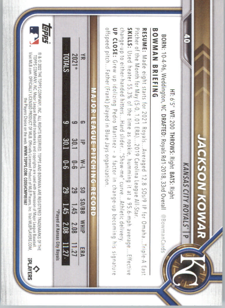 2022 Bowman Baseball "Main Set" Cards #1 to #100 Rookies and Veterans - Picture 81 of 199