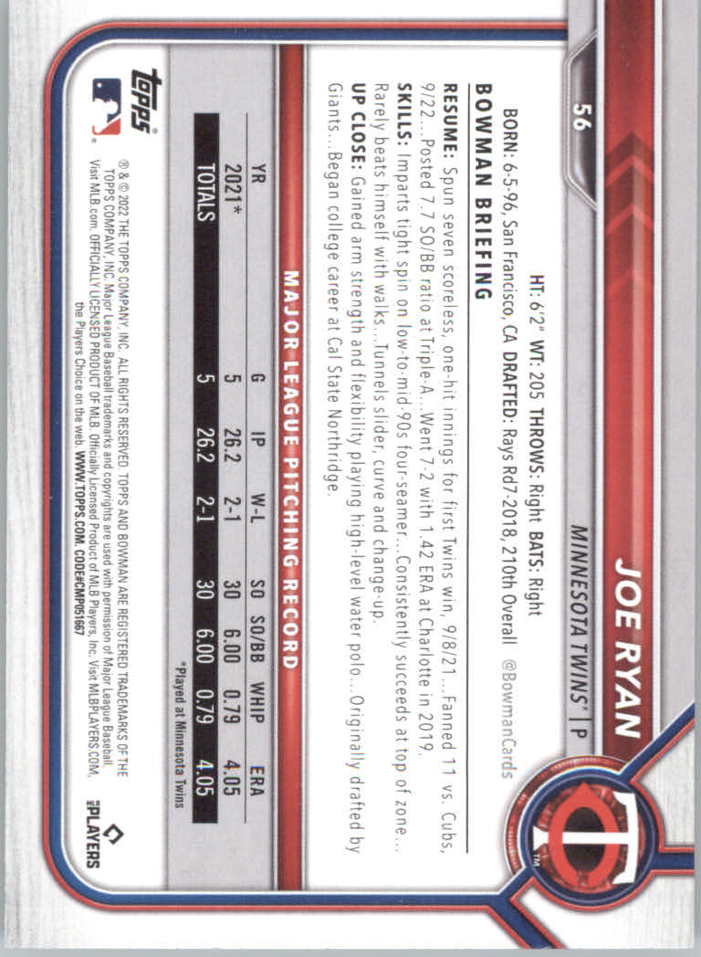 2022 Bowman Baseball "Main Set" Cards #1 to #100 Rookies and Veterans - Picture 111 of 199