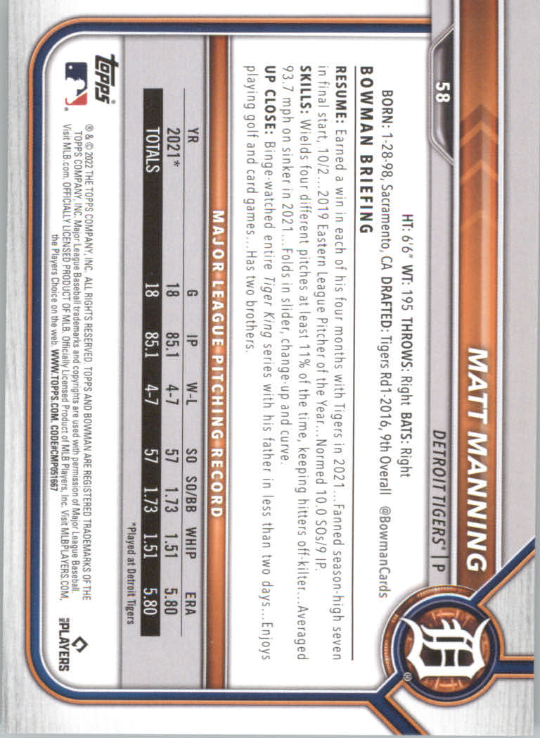 2022 Bowman Baseball "Main Set" Cards #1 to #100 Rookies and Veterans - Picture 115 of 199
