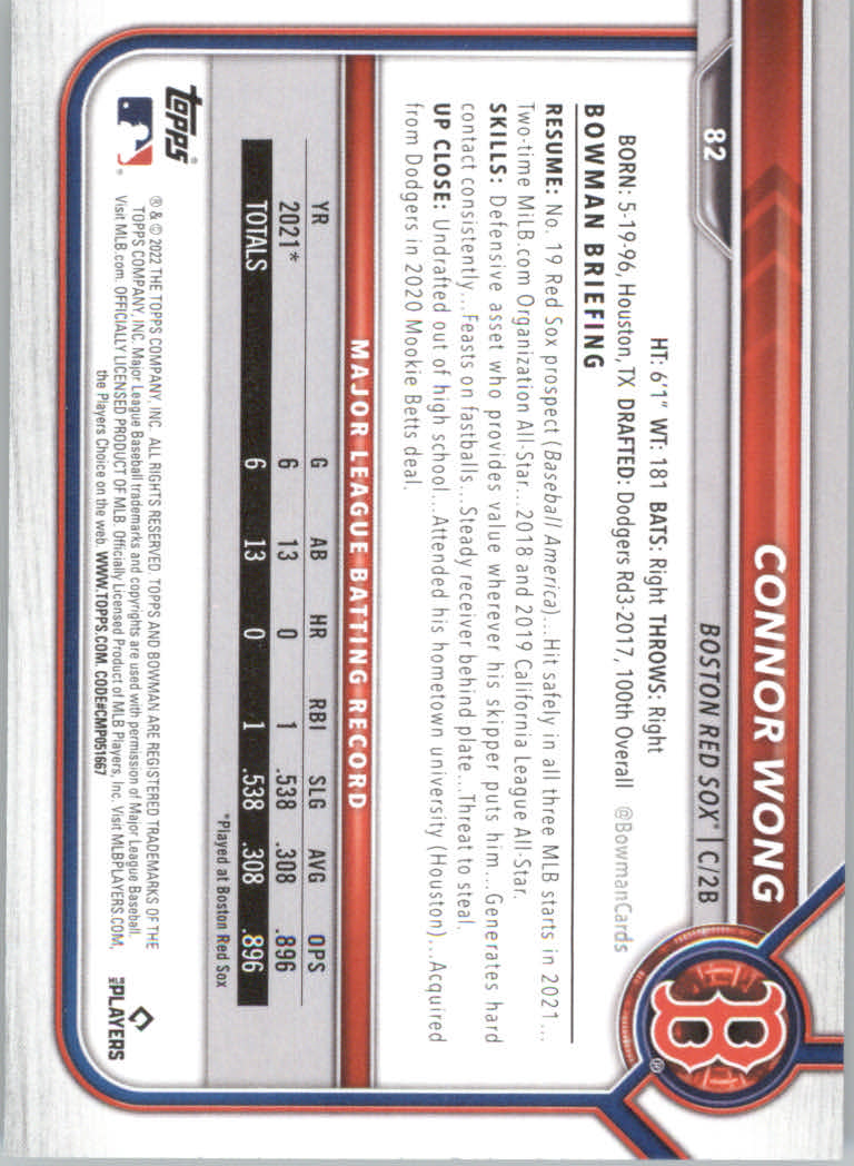 2022 Bowman Baseball "Main Set" Cards #1 to #100 Rookies and Veterans - Picture 163 of 199