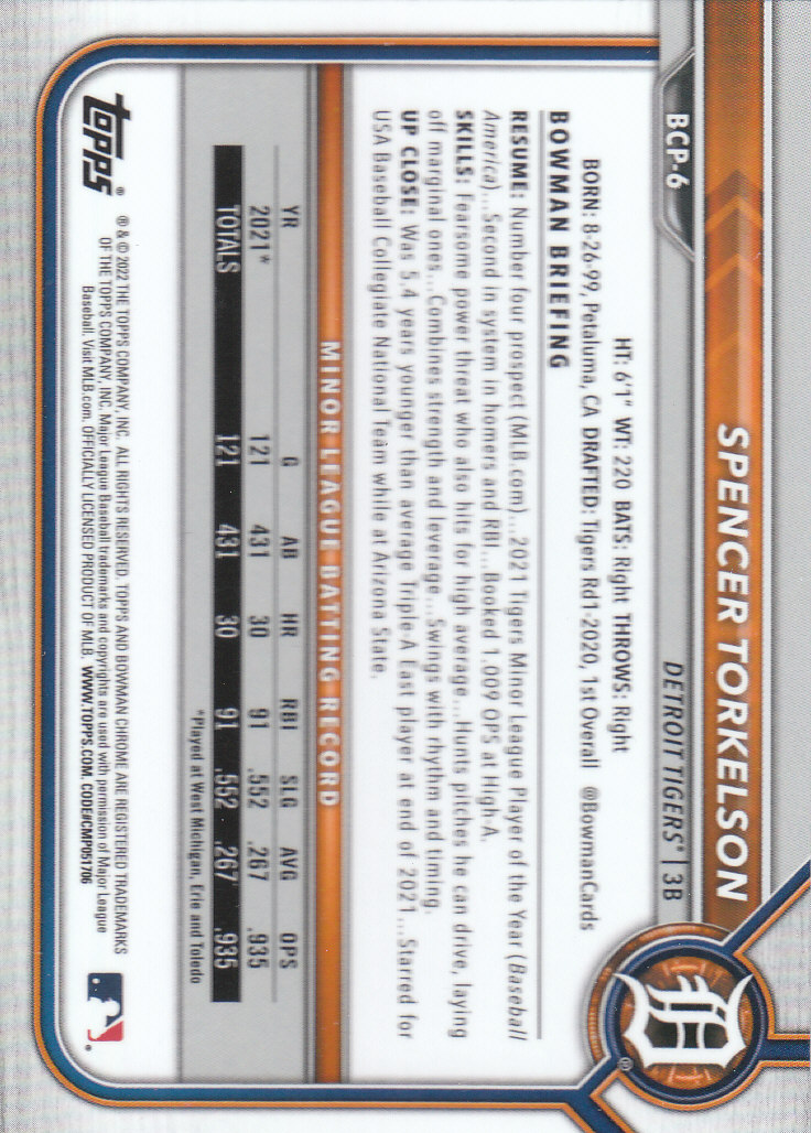 2022 Bowman Chrome Baseball "Prospects" Insert Cards #BCP1 to #BCP150 - Picture 13 of 277