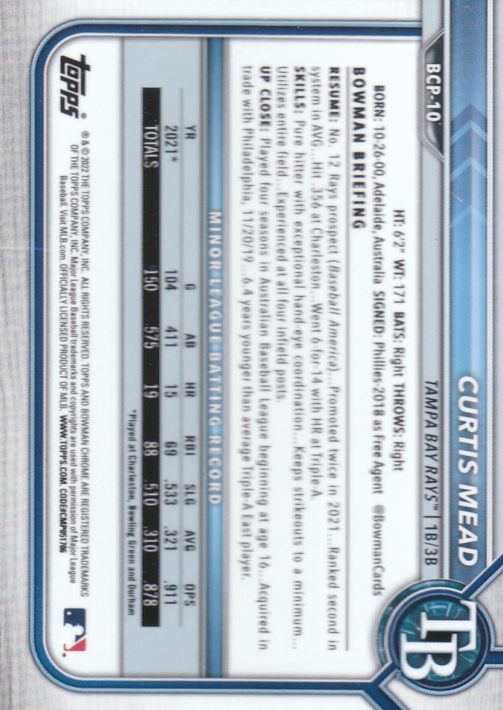 2022 Bowman Chrome Baseball "Prospects" Insert Cards #BCP1 to #BCP150 - Picture 21 of 277