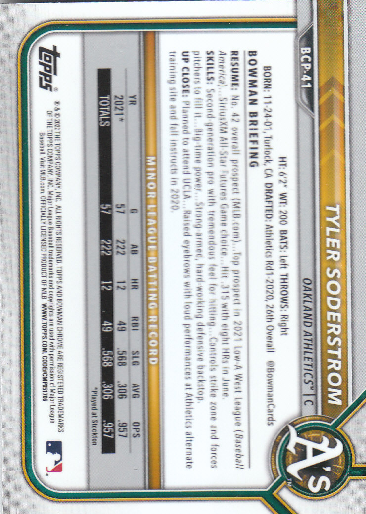 2022 Bowman Chrome Baseball "Prospects" Insert Cards #BCP1 to #BCP150 - Picture 77 of 277