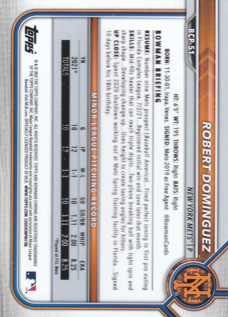 2022 Bowman Chrome Baseball "Prospects" Insert Cards #BCP1 to #BCP150 - Picture 93 of 277