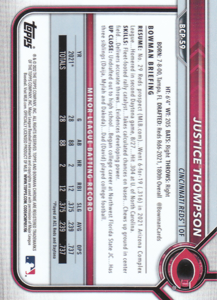 2022 Bowman Chrome Baseball "Prospects" Insert Cards #BCP1 to #BCP150 - Picture 107 of 277