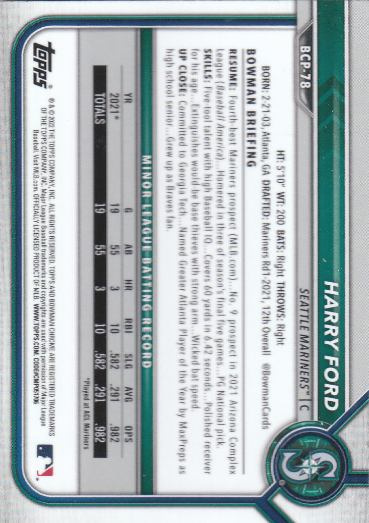 2022 Bowman Chrome Baseball "Prospects" Insert Cards #BCP1 to #BCP150 - Picture 143 of 277