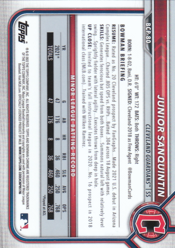 2022 Bowman Chrome Baseball "Prospects" Insert Cards #BCP1 to #BCP150 - Picture 145 of 277