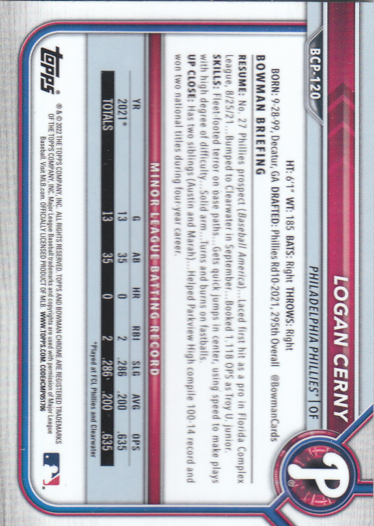 2022 Bowman Chrome Baseball "Prospects" Insert Cards #BCP1 to #BCP150 - Picture 223 of 277