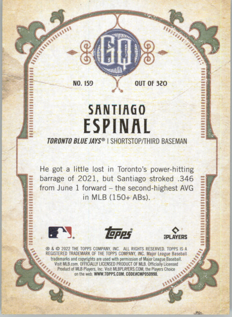 2022 Topps Gypsy Queen Baseball "Main Set" Cards #151 to #300 - Picture 19 of 299