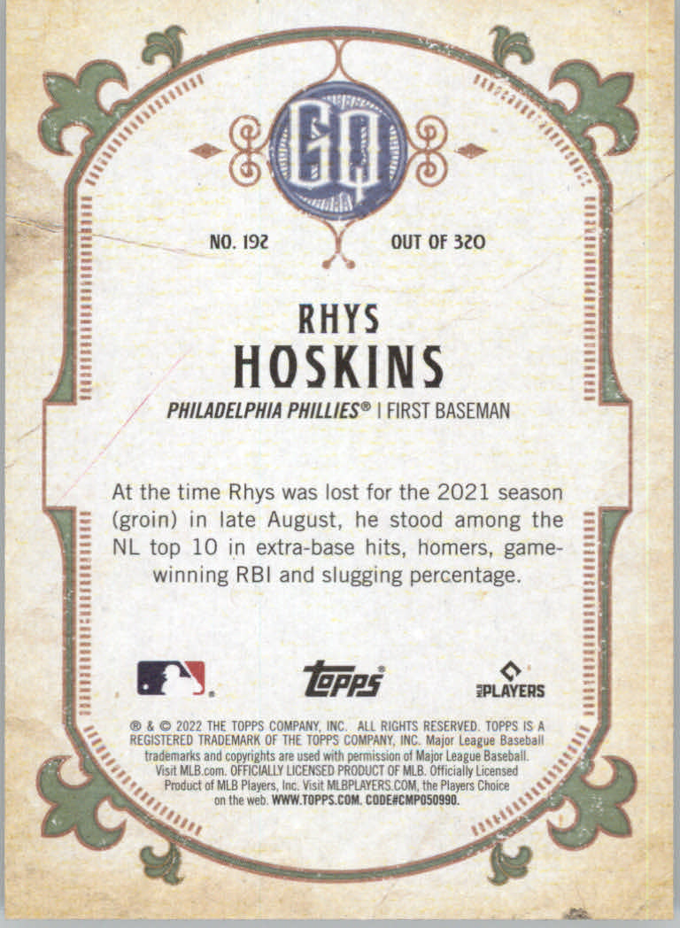 2022 Topps Gypsy Queen Baseball "Main Set" Cards #151 to #300 - Picture 83 of 299