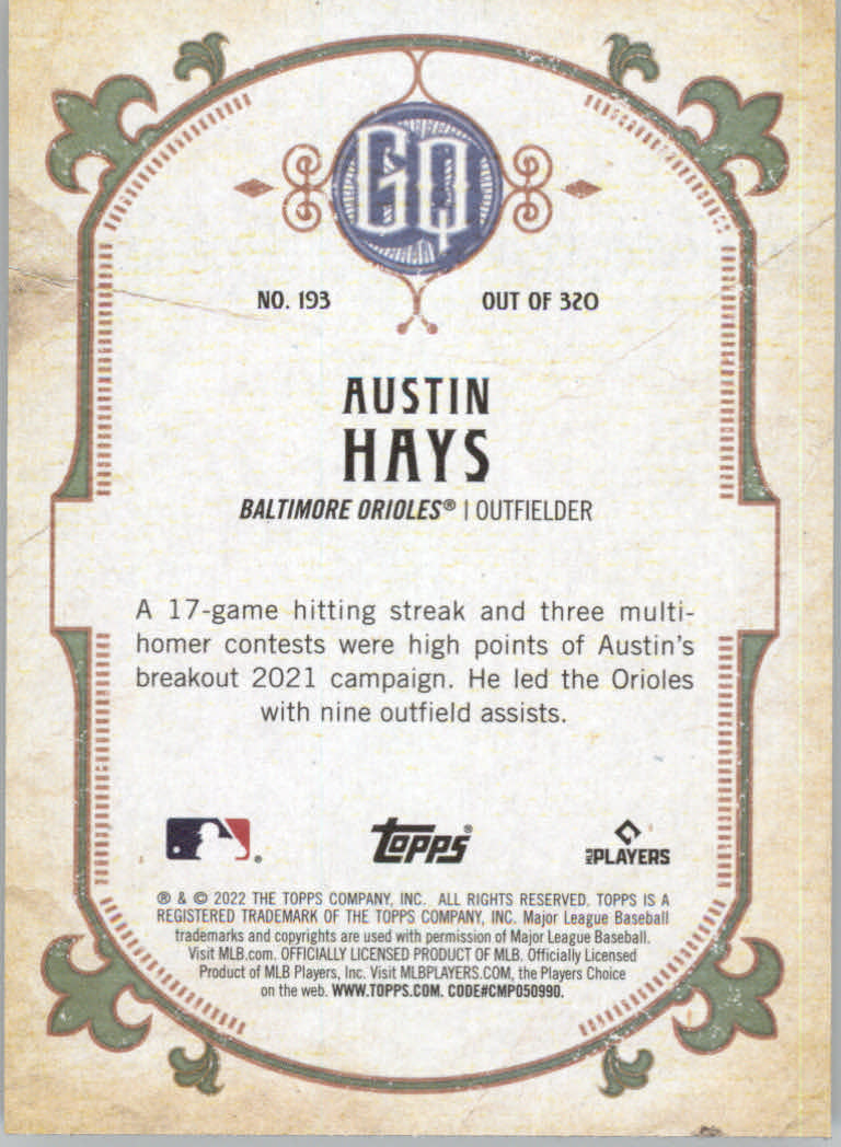 2022 Topps Gypsy Queen Baseball "Main Set" Cards #151 to #300 - Picture 85 of 299