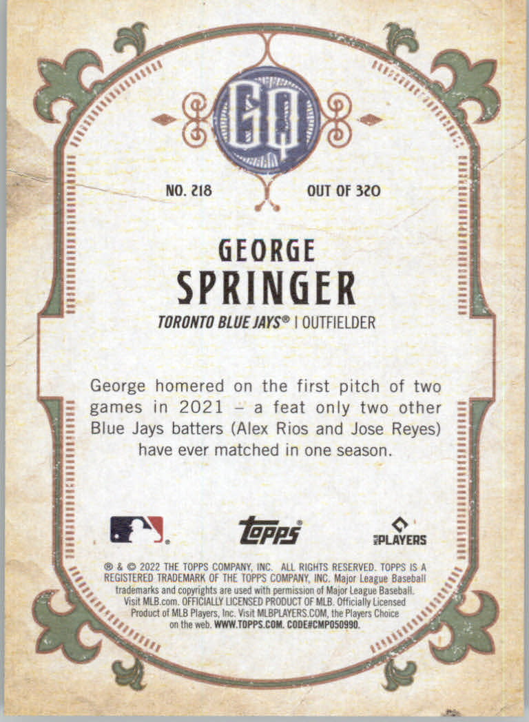 2022 Topps Gypsy Queen Baseball "Main Set" Cards #151 to #300 - Picture 135 of 299