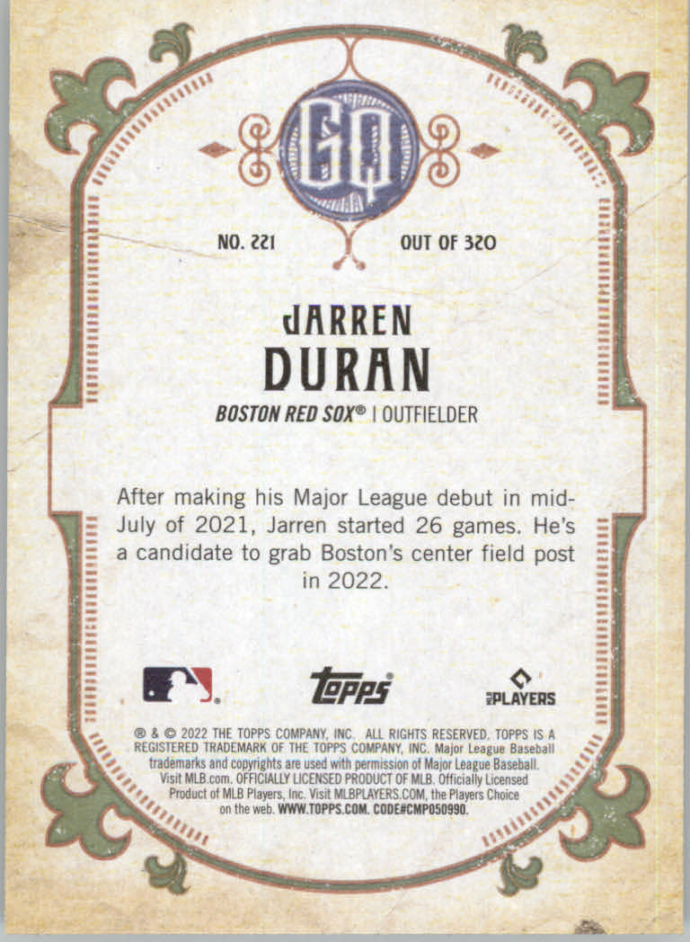 2022 Topps Gypsy Queen Baseball "Main Set" Cards #151 to #300 - Picture 141 of 299