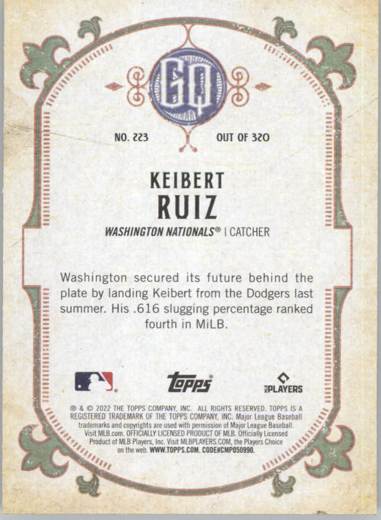 2022 Topps Gypsy Queen Baseball "Main Set" Cards #151 to #300 - Picture 145 of 299