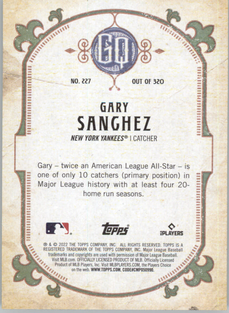 2022 Topps Gypsy Queen Baseball "Main Set" Cards #151 to #300 - Picture 153 of 299