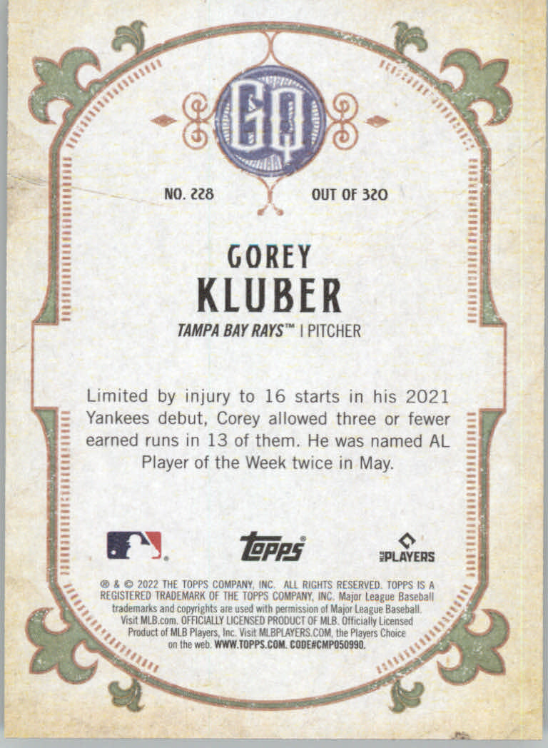 2022 Topps Gypsy Queen Baseball "Main Set" Cards #151 to #300 - Picture 155 of 299