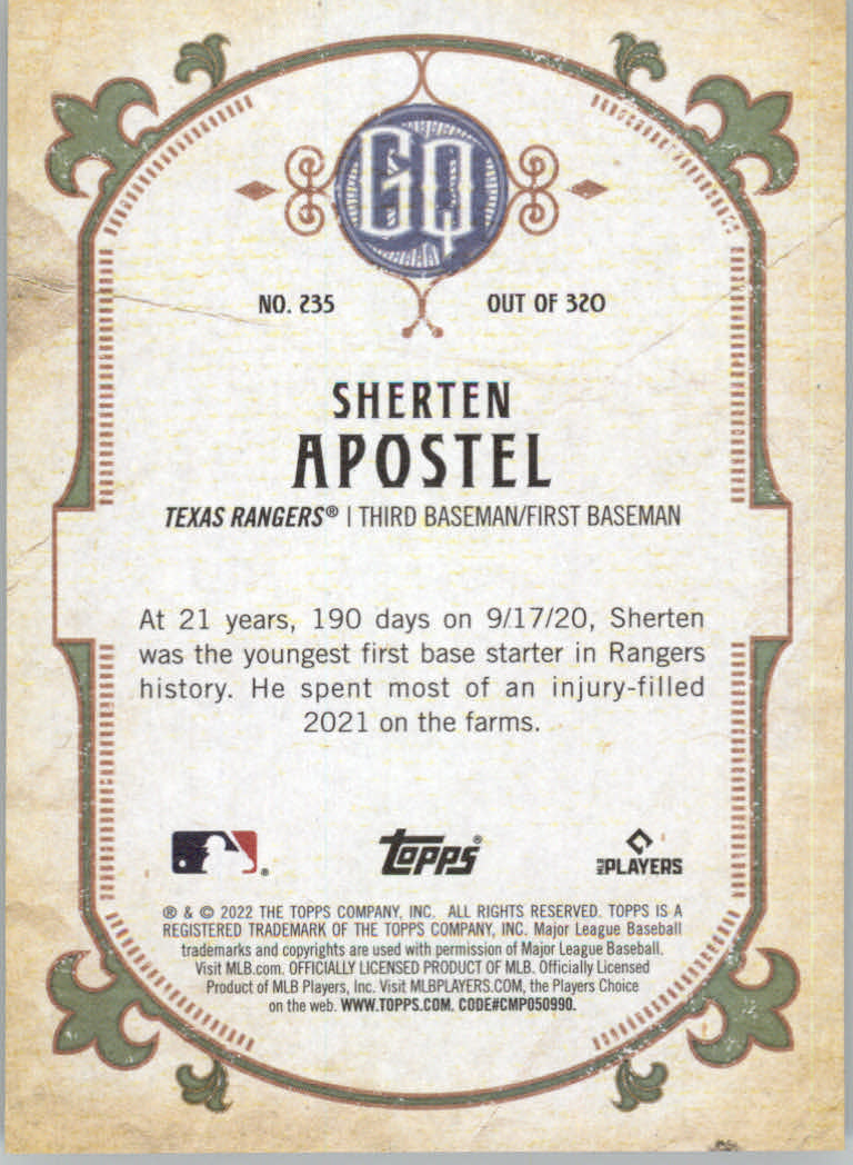 2022 Topps Gypsy Queen Baseball "Main Set" Cards #151 to #300 - Picture 169 of 299