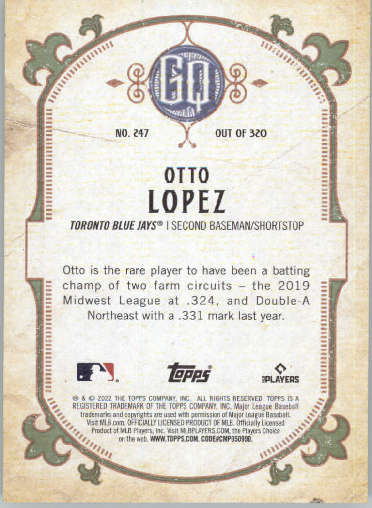 2022 Topps Gypsy Queen Baseball "Main Set" Cards #151 to #300 - Picture 193 of 299