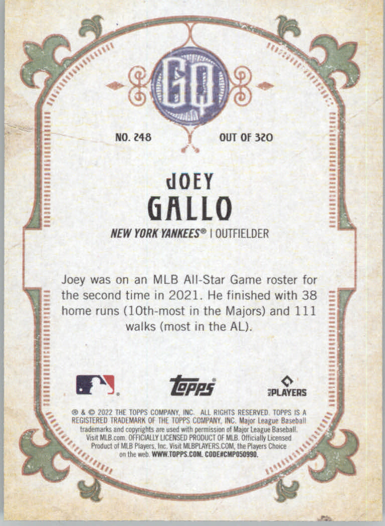 2022 Topps Gypsy Queen Baseball "Main Set" Cards #151 to #300 - Picture 195 of 299