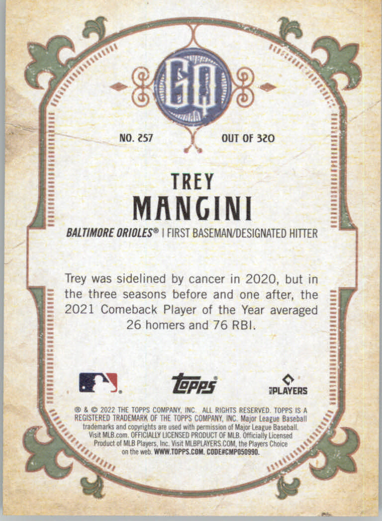 2022 Topps Gypsy Queen Baseball "Main Set" Cards #151 to #300 - Picture 213 of 299