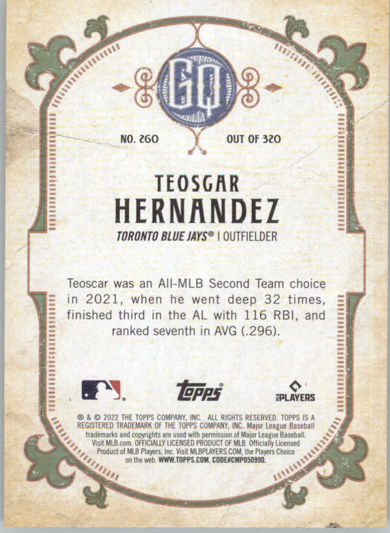 2022 Topps Gypsy Queen Baseball "Main Set" Cards #151 to #300 - Picture 219 of 299