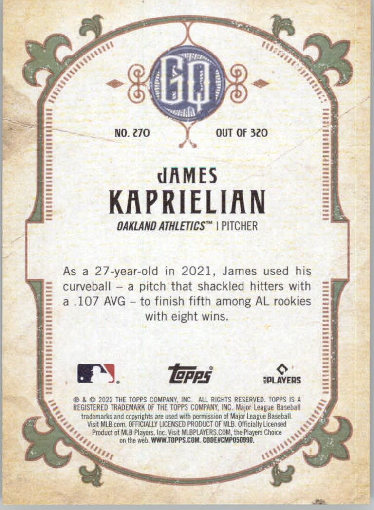 2022 Topps Gypsy Queen Baseball "Main Set" Cards #151 to #300 - Picture 239 of 299