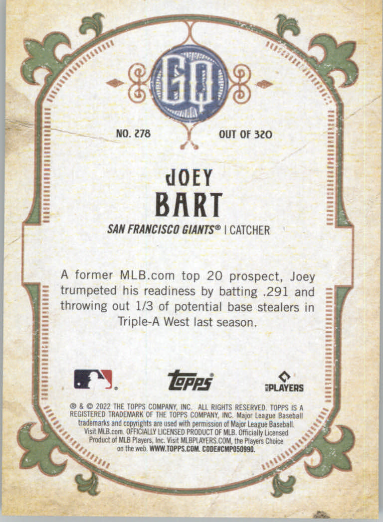 2022 Topps Gypsy Queen Baseball "Main Set" Cards #151 to #300 - Picture 255 of 299