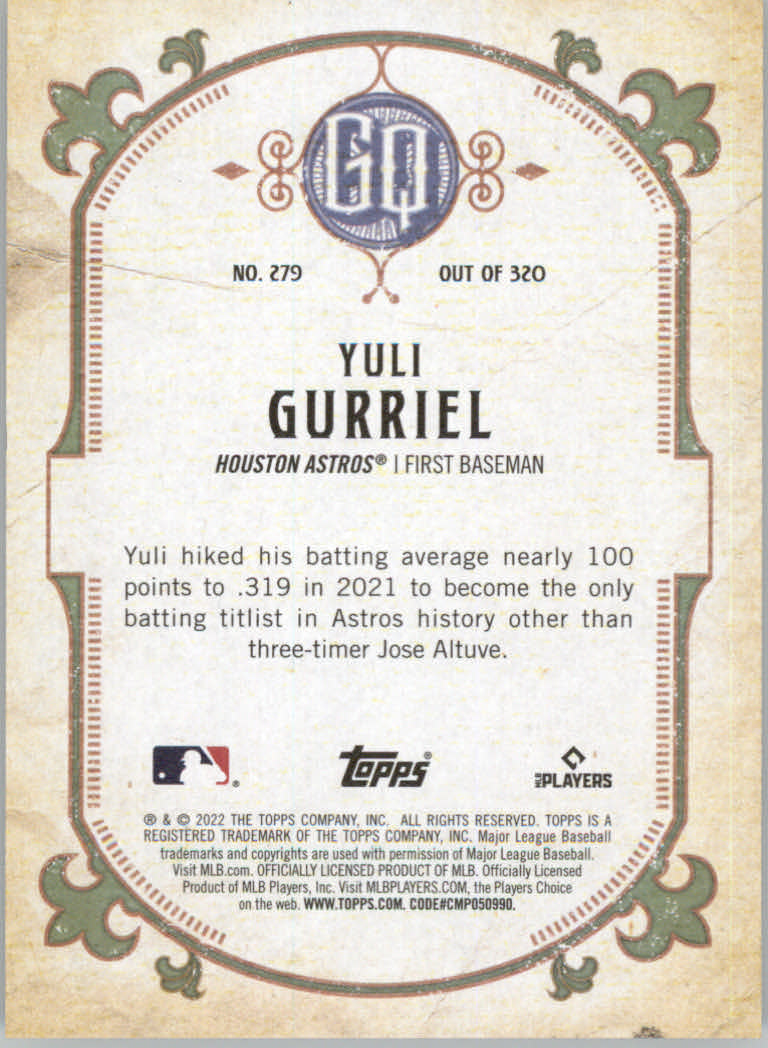 2022 Topps Gypsy Queen Baseball "Main Set" Cards #151 to #300 - Picture 257 of 299