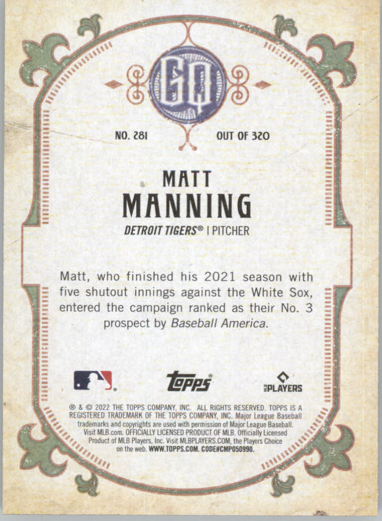 2022 Topps Gypsy Queen Baseball "Main Set" Cards #151 to #300 - Picture 261 of 299