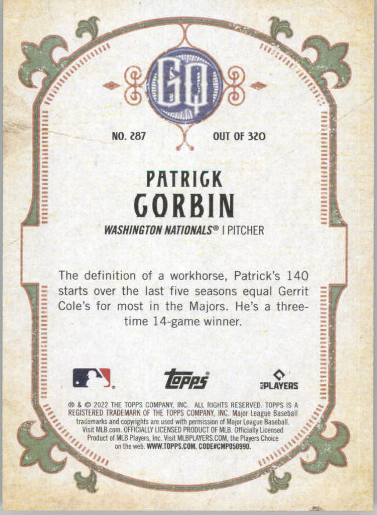 2022 Topps Gypsy Queen Baseball "Main Set" Cards #151 to #300 - Picture 273 of 299