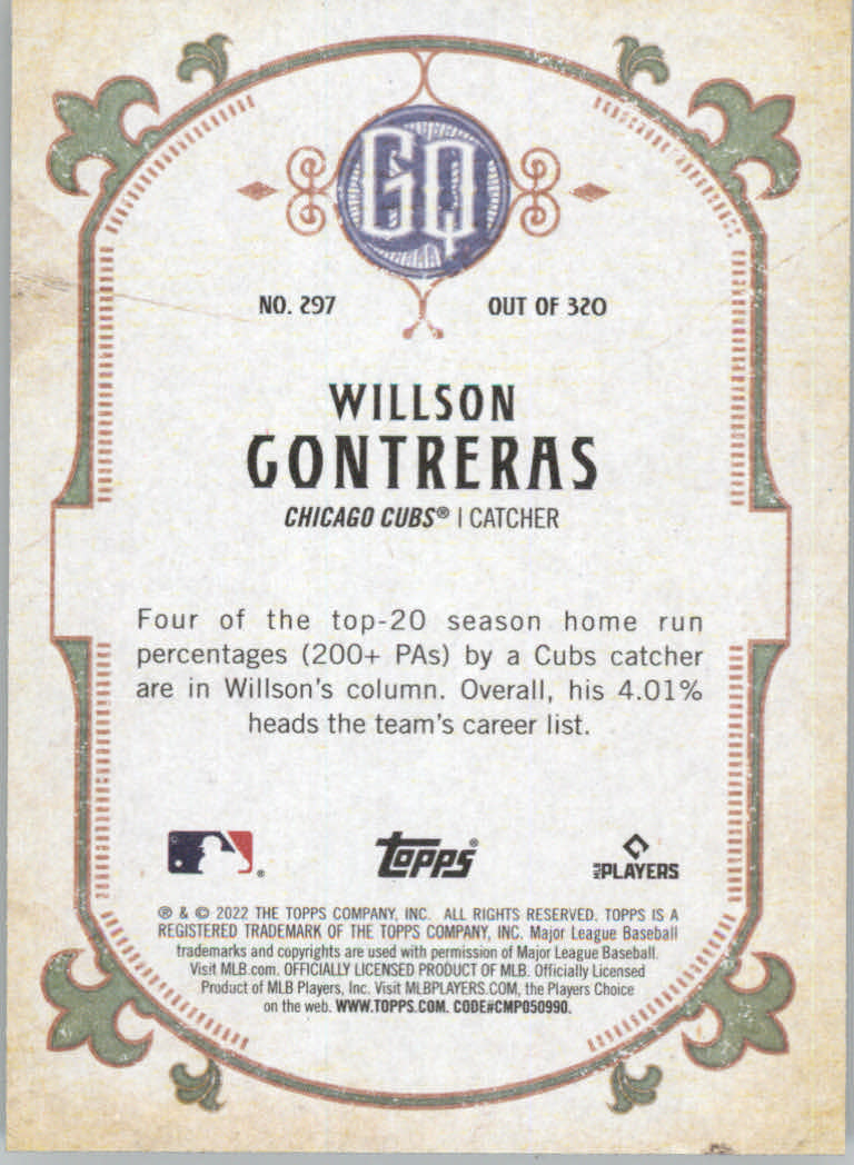 2022 Topps Gypsy Queen Baseball "Main Set" Cards #151 to #300 - Picture 293 of 299