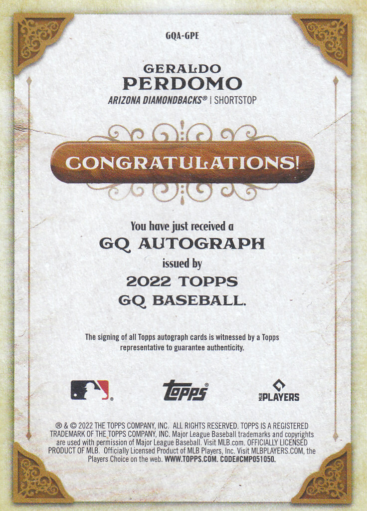 Tarjetas insertadas "autógrafos" de béisbol Topps Gypsy Queen 2022 - Imagen 21 de 25