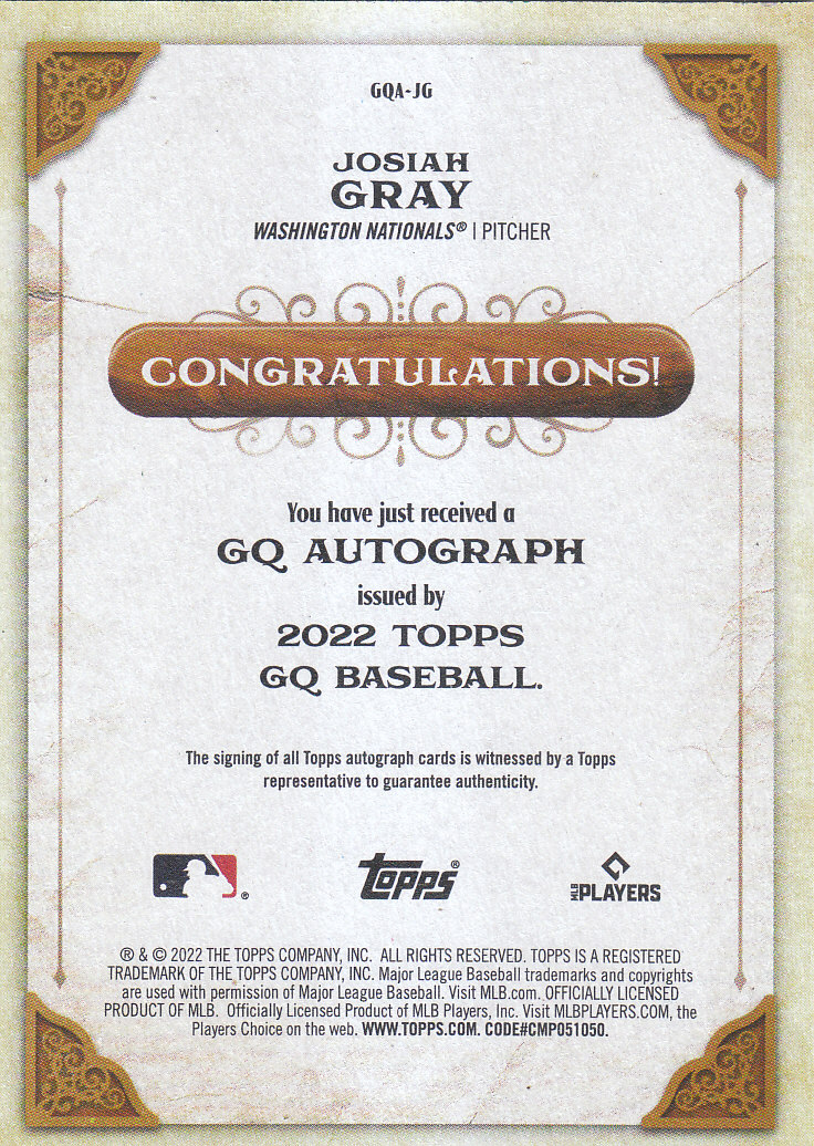 Tarjetas insertadas "autógrafos" de béisbol Topps Gypsy Queen 2022 - Imagen 9 de 25