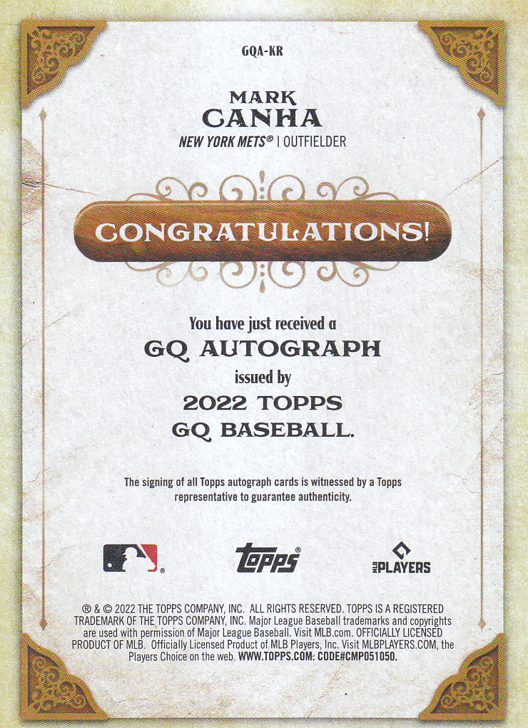 Tarjetas insertadas "autógrafos" de béisbol Topps Gypsy Queen 2022 - Imagen 11 de 25