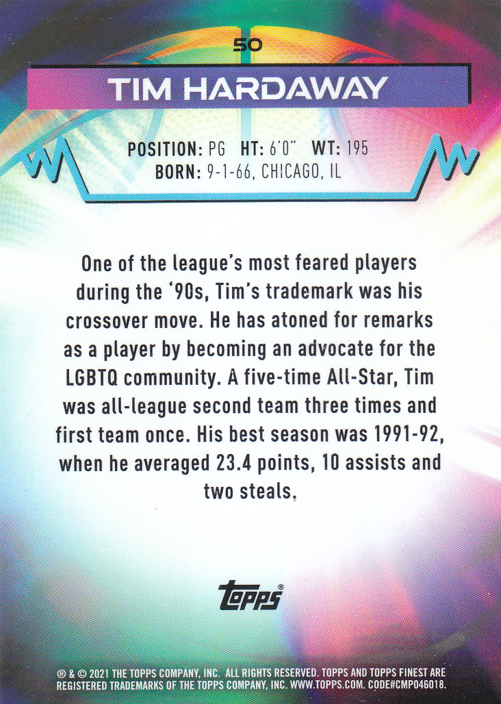 2021 Finest (Topps) Basketball "Refractors" Parallel Cards - Bild 9 von 57
