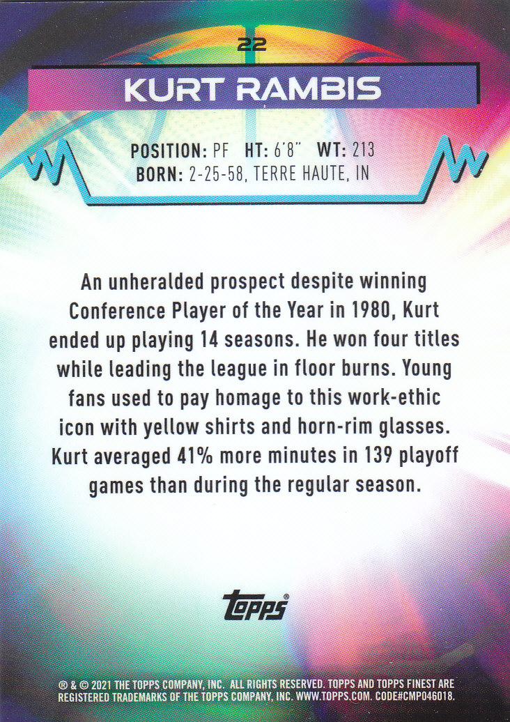 2021 Finest (Topps) Basketball "Refractors" Parallel Cards - Bild 21 von 57